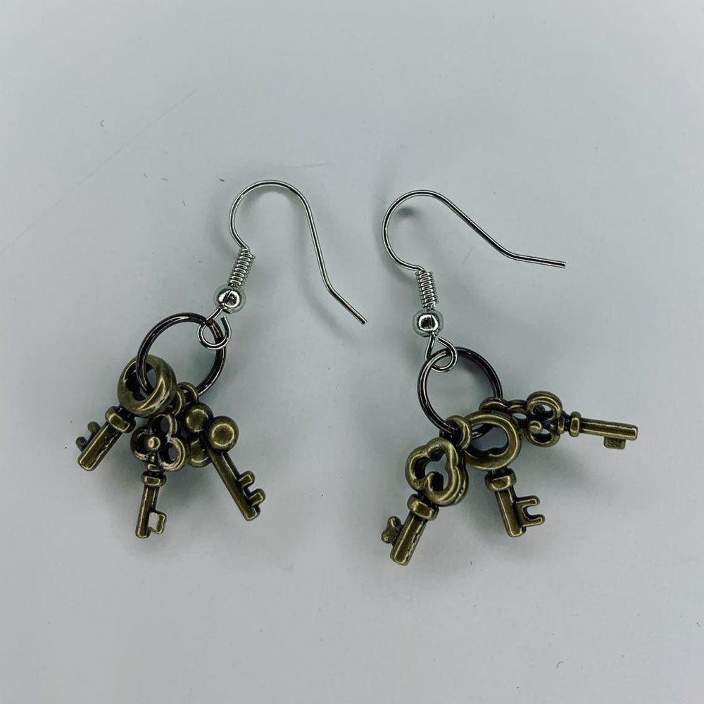 Key chain earrings - Picture 2 of 2